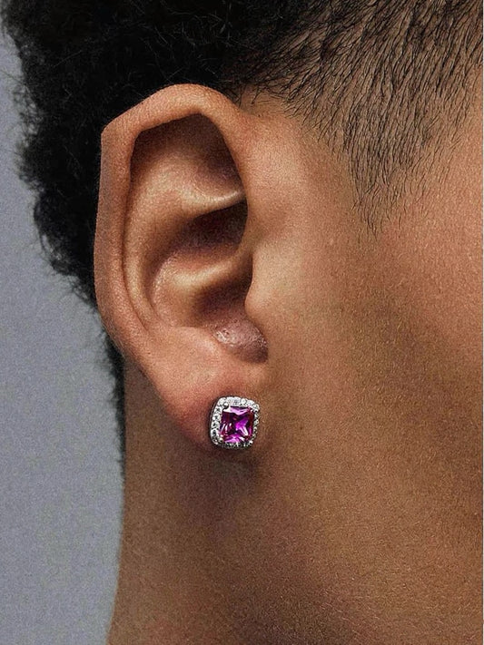 Custom Moissanite Stud Earrings 925 Sterling Silver with GRA Certificate