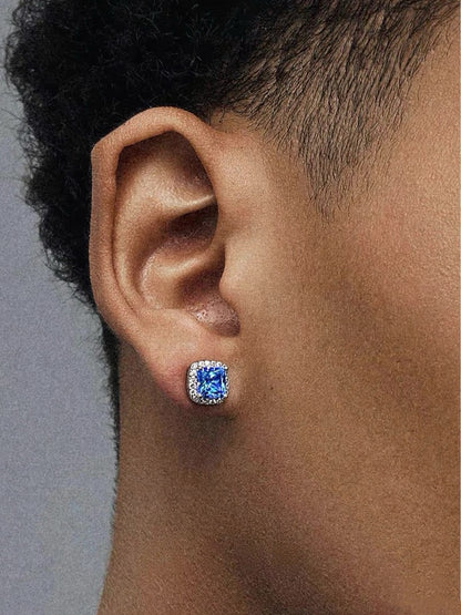 Custom Moissanite Stud Earrings 925 Sterling Silver with GRA Certificate